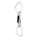 Two carabiners with a rope on a white background
