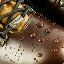 Leather boot shiny waxed with G-WAx