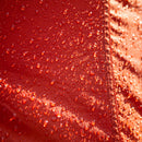 Close-up of a tent surface with beading water droplets