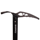 Black ice axe with 'Blue Ice' branding on a white background