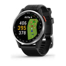 Approach® S44 - Silver Aluminium with Black Silicone Band