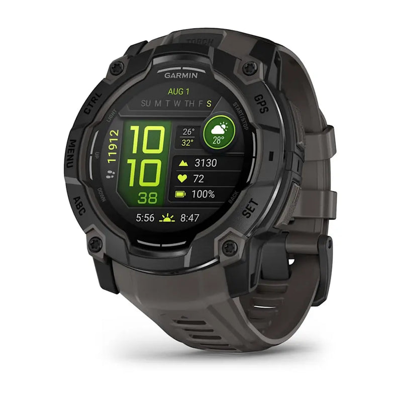Instinct 3 – 50 mm | AMOLED - Black with Charcoal Band
