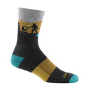 Darn Tough Close Encounters Micro Crew Midweight Hiking Sock - Charcoal  