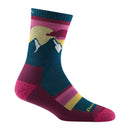 Darn Tough Sunset Ledge Micro Crew Lightweight Hiking Sock - Dark Teal  