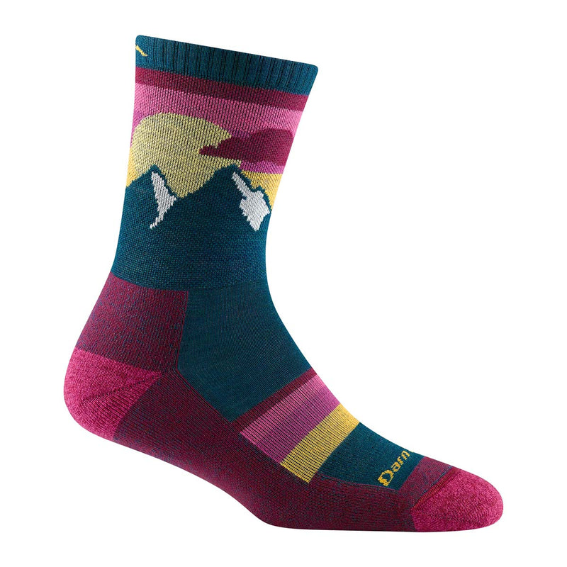 Darn Tough Sunset Ledge Micro Crew Lightweight Hiking Sock - Dark Teal  