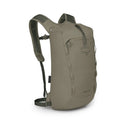 Osprey Daylite Cinch Backpack side profile, Tan Concrete
