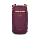 Osprey Daylite Cinch Backpack front view, Moody Burgundy