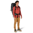 Osprey Exos 48 Ultralight Backpack worn, side profile