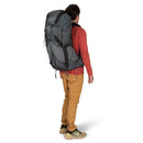 Osprey Exos 48 Ultralight Backpack worn, side profile