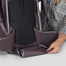 Osprey Fairview 40 Travel Pack three-quarter view, Purple Graphite