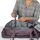 Osprey Fairview 40 Travel Pack shoulder strap adjustment, lifestyle picture