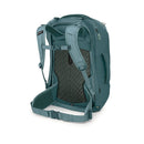 Osprey Fairview 40 Travel Pack back view, Cascade Blue/Teal Blue
