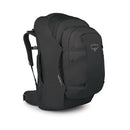 Osprey Fairview 70 Travel Pack front view, Black