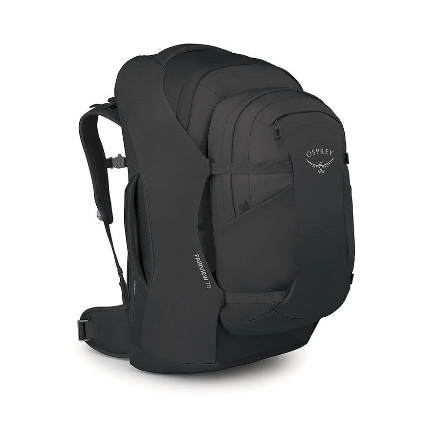 Osprey Fairview 70 Travel Pack front view, Black