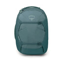 Osprey Farpoint 40 Travel Pack front view, Cascade Blue/Teal Blue