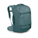 Osprey Farpoint 40 Travel Pack front view, Cascade Blue/Teal Blue