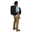 Osprey Farpoint 55 Travel Pack worn, full length back, Black