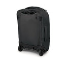 Osprey Farpoint Fairview Carry-On Wheeled Travel Pack 36L back view wheeled, Black