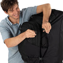 Osprey Farpoint Fairview Wheeled Travel Pack 65L top handle detail, Black