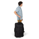 Osprey Farpoint Fairview Wheeled Travel Pack 65L wheeled, side profile, Black