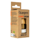 Grangers G-Wax Cream Mini Kit in its original brown kraft paper packaging, featuring a clear window showing the wooden applicator brush and white cream container.