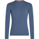 Blue Icebreaker Men’s Merino 260 Tech Long Sleeve Crew shirt with a crew neck for breathable insulation.