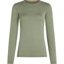 Sage green long-sleeve crewneck Women’s Merino 260 Tech Long Sleeve Crew base layer.