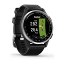 Approach® S44 - Silver Aluminium with Black Silicone Band