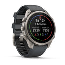 A multisport GPS smartwatch, the Garmin fēnix 9 Pro inReach, displays 7 days 12 hours of tracking, 6 activities, a total distance of 93.39 miles, active calories burned at 7,853, and features icons for running, cycling, and swimming on its round screen—with advanced satellite connectivity ensuring precise tracking wherever you go.