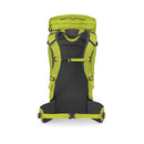 Osprey Mutant 38 Backpack back view, Lemongrass