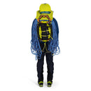 Osprey Mutant 38 Backpack worn, full length back, Lemongrass