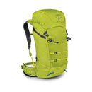 Osprey Mutant 38 Backpack side profile, Lemongrass