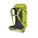 Osprey Mutant 38 Backpack back view, Lemongrass