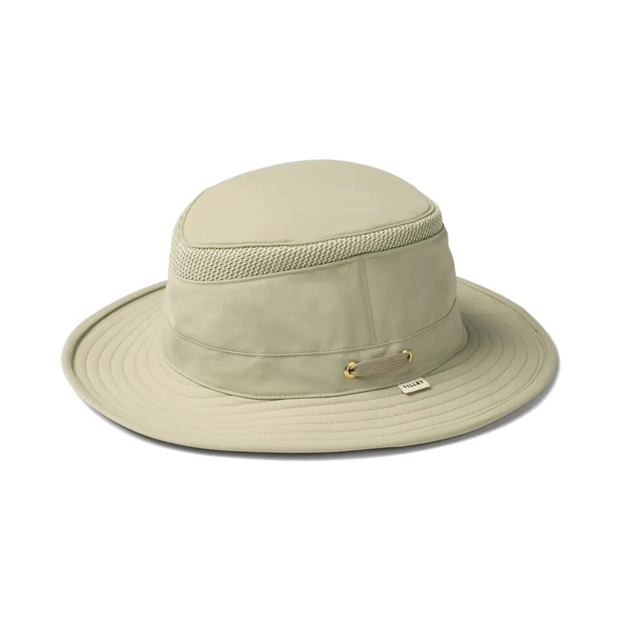 Lightweight and durable Tilley LTM5 Airflo Sun Hat, featuring Airflo® ventilation and sun protection. Stylish and travel-friendly.