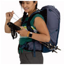 Osprey Tempest 26 Backpack three-quarter view, Anchor Blue/Atlas