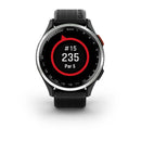 Approach® S44 - Silver Aluminium with Black Silicone Band