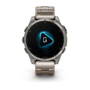 Garmin fēnix® 8 – 47 mm | AMOLED - Sapphire, Titanium with Titanium Band  