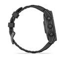 Garmin fēnix® E – 47 mm | AMOLED - Slate Grey Steel with Black Silicone Band  