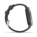 Approach® S44 - Silver Aluminium with Black Silicone Band