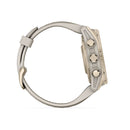 Garmin fēnix® 8 – 43 mm | AMOLED - Sapphire, Soft Gold with Fog Silicone Band  