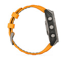 Garmin fēnix® 8 – 47 mm | AMOLED - Sapphire, Titanium with Spark Orange Band  