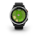 Approach® S44 - Silver Aluminium with Black Silicone Band