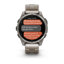 Garmin fēnix® 8 – 47 mm | AMOLED - Sapphire, Titanium with Titanium Band  