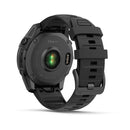 Garmin fēnix® E – 47 mm | AMOLED - Slate Grey Steel with Black Silicone Band  