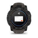Instinct 3 – 50 mm | AMOLED - Black with Charcoal Band