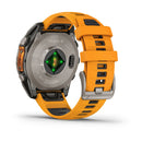 Garmin fēnix® 8 – 47 mm | AMOLED - Sapphire, Titanium with Spark Orange Band  