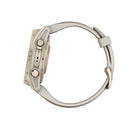 Garmin fēnix® 8 – 43 mm | AMOLED - Sapphire, Soft Gold with Fog Silicone Band  