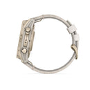 Garmin fēnix® 8 – 43 mm | AMOLED - Sapphire, Soft Gold with Limestone Leather Band  