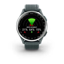 Approach® S44 - Silver Aluminium with Twilight Silicone Band
