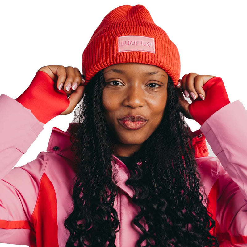 RuaNua Ribbed Logo Beanie  